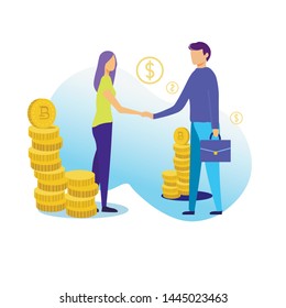 Banner Optimization Companys Cash Flow Cartoon. Business Informative Poster Effective Investment Ideas. Reducing Risk Impairment Excess Cash Flat. Vector Illustration on White Background.