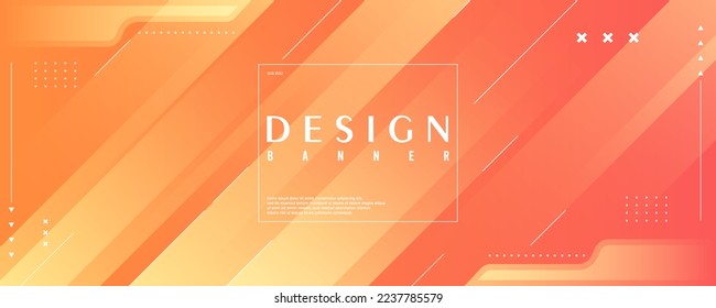 Banner orange background with gradient slashes