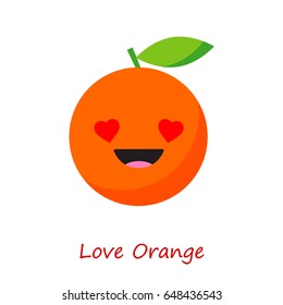 Banner Orange Emotions. Vector illustration.
