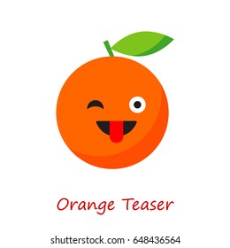 Banner Orange Emotions. Vector illustration.
