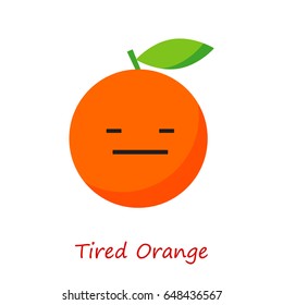 Banner Orange Emotions. Vector illustration.
