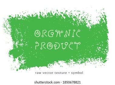 Banner organic ingredients, template design for healthy food concept, vegetarian food banner for eco store and market, eco-friendly background, green thinking concept, environmentally friendly banner.
