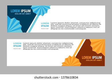 Banner origami vector.modern template design for web