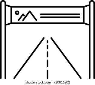 banner outline icon