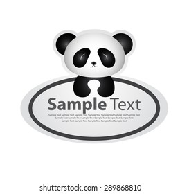 banner with panda