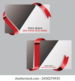 banner paper card set - design elements for web