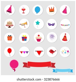 Banner party vector