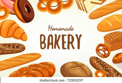 Banner for pastry and bakery, food and nutrition