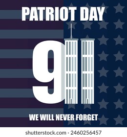 Banner for Patriot Day or National Day of Prayer and Remembrance