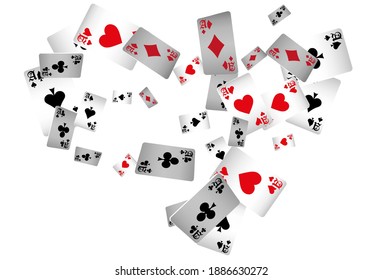 Banner С asino. Patrón con tarjetas de Casino y fichas de Casino para anuncios de fiestas, eventos en Las Vegas. El concepto de ganar o apostar.