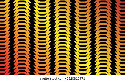 Banner pattern design in black and orange gradient background.