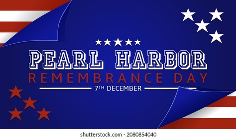 Banner Pearl Harbor Remembrance day theme. Vector illustration. Suitable for Poster, Banners, campaign and greeting card.