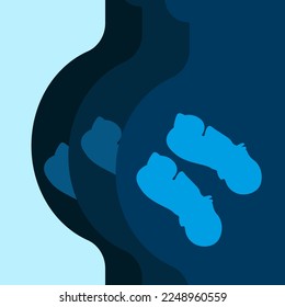 Banner for the perinatal center with the image of a baby in the mother's stomach. A pregnant woman with a twins in the womb. Website poster for a women's consultation.
