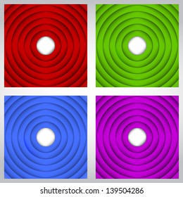 Banner with perspective view. Vector illustration