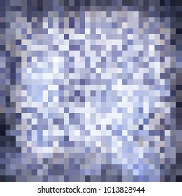 banner pixel blue. poster mosaic squares abstract blue. background pattern aqua for design. purple grunge texture. halftone effect. eps10 vector illustration.