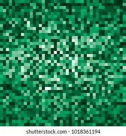 banner pixel green. poster mosaic squares abstract green. background pattern lime for design. green grunge texture. halftone effect. eps10 vector illustration.
