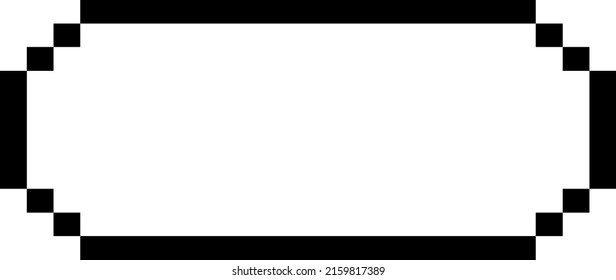 Formas de píxeles de los banners para los juegos o la publicidad diseñados