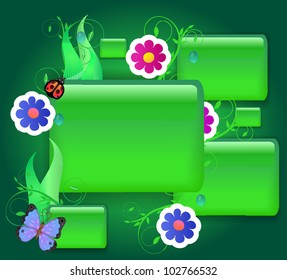 Banner with place for text