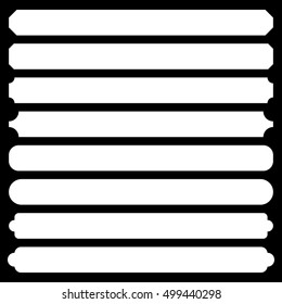 Banner, plaque backgrounds, shapes with corner effects