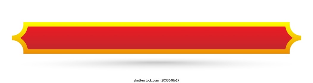 Banner, plaque shapes elements. Rectangle tags, labels
