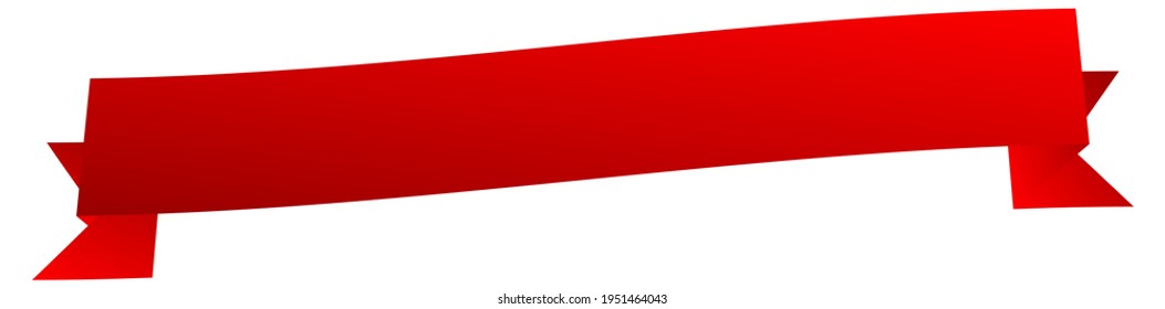Banner, Plakette oder Tag, Etikettenform. Oblong, langer rechteckiger Banner, Band als Werbeelement