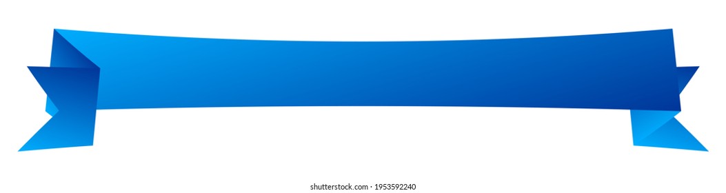 Banner, placa o etiqueta, forma de etiqueta. Banner rectangular largo, oblong, cinta como elemento de promoción