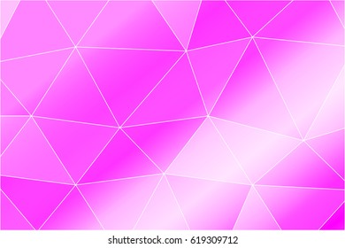 banner of polygonal elements. light purple gradient triangles. Vector illustration. For design, presentations, cover brochure, template