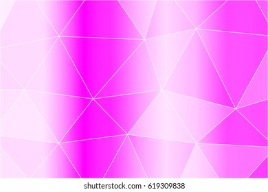 banner of polygonal elements. light purple gradient triangles. Vector illustration. For design, presentations, cover brochure, template