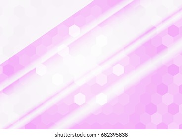 banner of polygonal elements. purple gradient hexagon. Vector illustration. For design, presentations