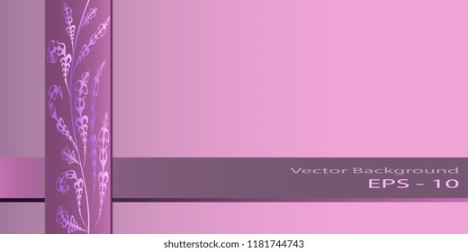 Banner. Postcard. Abstract background. Basis for a greeting card. Vector graphics