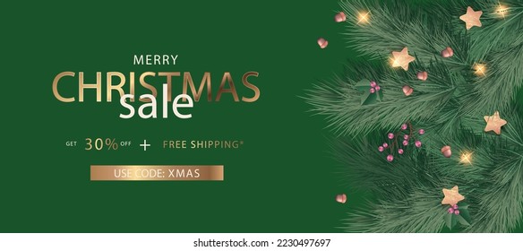 banner poster christmas discount card