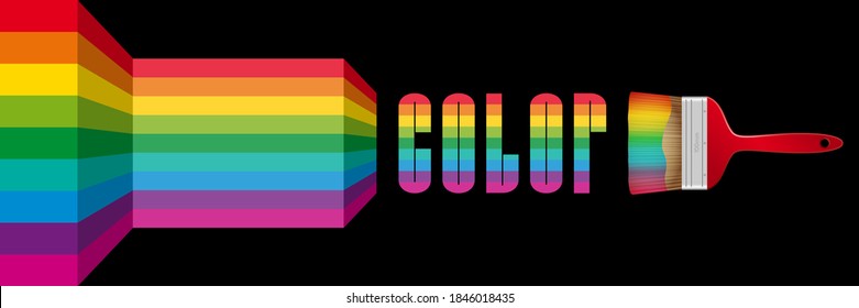Banner or poster for a DIY store to promote a wide variety of paint color.