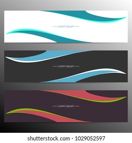 Banner for poster, flyer and web design. Vector illustration