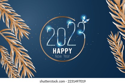 banner poster greeting card for 2023 celebration