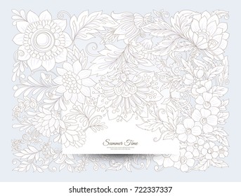 Banner, poster, invitation background with abstract decorative s