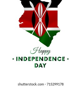 Banner Poster Kenya Independence Day Celebration Stock Vector (Royalty ...