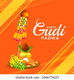 
Banner Or Poster of Occasion Gudi Padwa Celebration (Lunar New Year) Background.