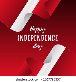 Banner or poster of Peru independence day celebration. Peru flag. Vector illustration.