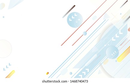 Banner poster triangle vector futuristic light minimal geometric white background