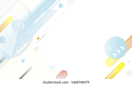 Banner poster triangle vector futuristic light minimal geometric white background