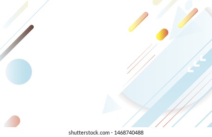 Banner poster triangle vector futuristic light minimal geometric white background