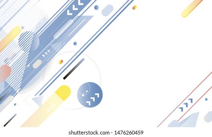 Banner poster triangle vector futuristic light minimal geometric white background