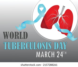 Banner Or Poster Vector Design For World Tuberculosis Day