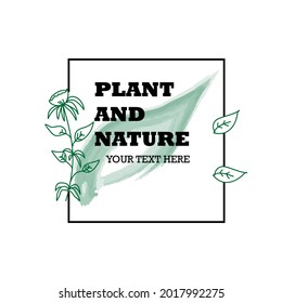 Banner for posters of natural product,beauty product, flower shop, gift shop.