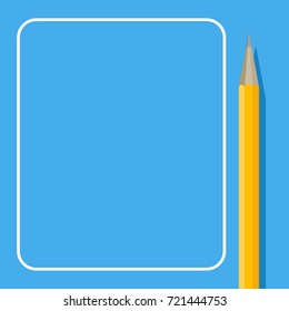 Banner for posts and note template with place for text. Note space for message and notice, note reminder banner office, business memo copyspace. Vector illustration