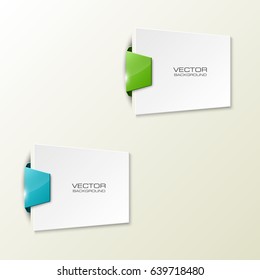 Banner presentation, vector ribbon information. Graphic composition business presentations. Four glossy banners strip your annotations. Four color sticker banner for registration of proposals ribbon