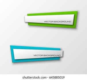 Banner presentation, vector ribbon information. Graphic composition business presentations. Four glossy banners strip your annotations. Four color sticker banner for registration of proposals ribbon