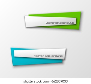 Banner presentation, vector ribbon information. Graphic composition business presentations. Four glossy banners strip your annotations. Four color sticker banner for registration of proposals ribbon