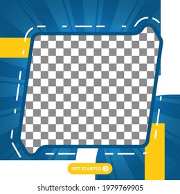 banner product design. blue sales banner design. good for marketing, sales, content, and business. ready to use