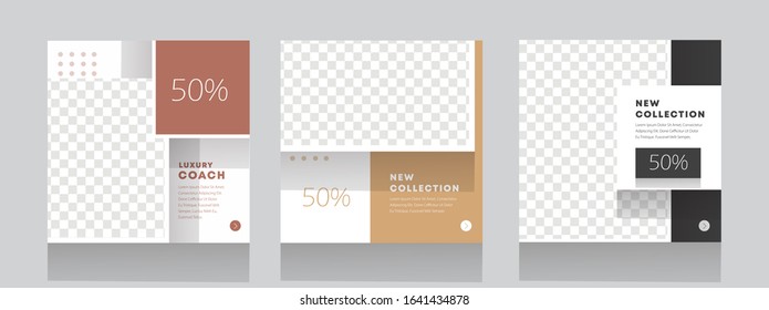 Banner promo post premium vector 